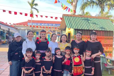Hội thi Giao lưu Tiếng Việt cho trẻ mầm non vùng dân tộc thiểu số cấp huyện năm học 2024-2025